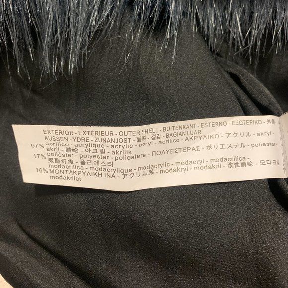 Zara Faux Fur Striped Jacket - Picture 8 of 10